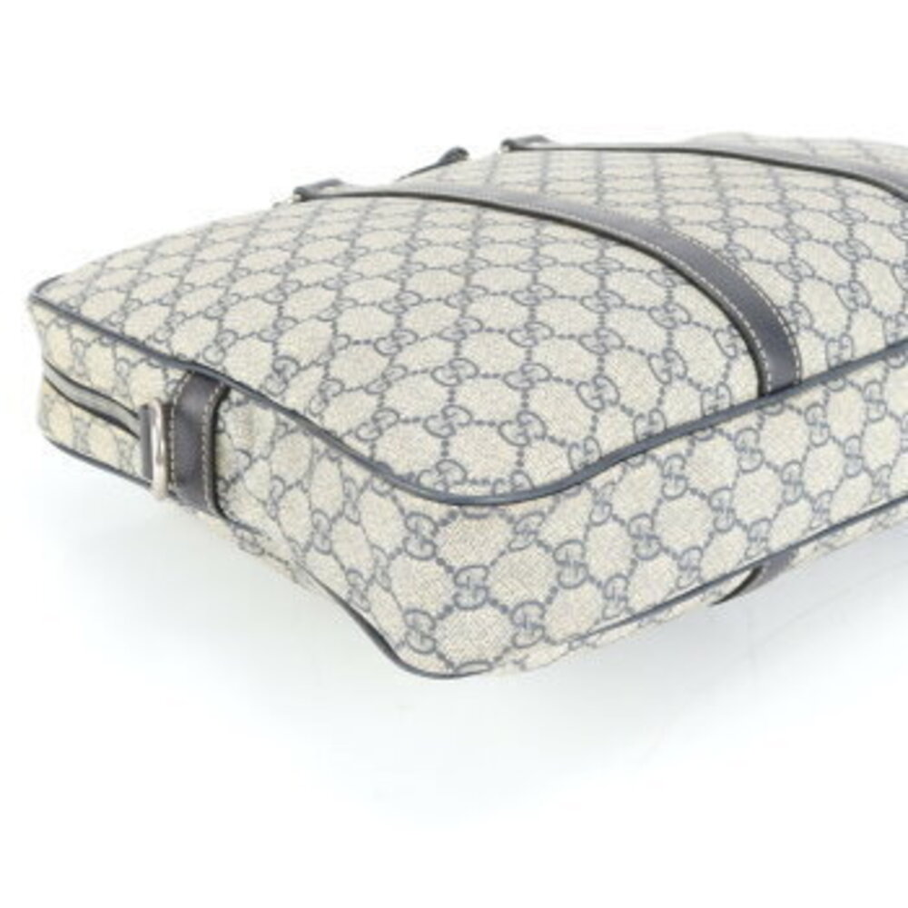 Gucci GG Supreme leather business bag briefcase tote Navy Blue - Picture 4 of 9